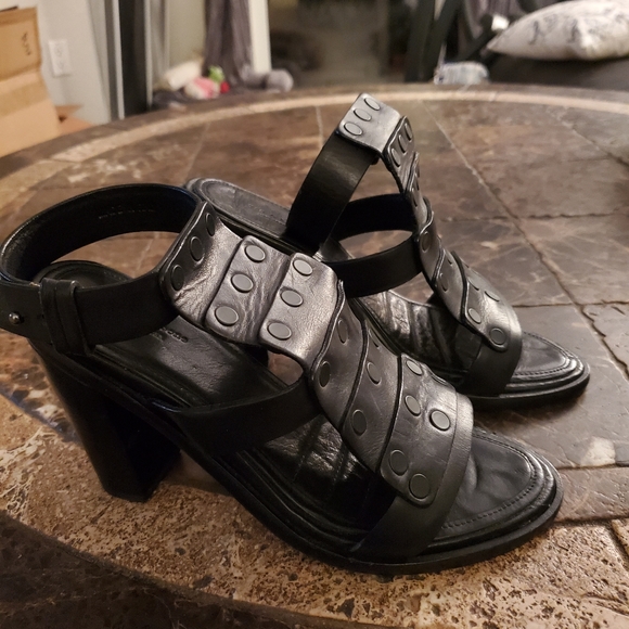 Rag & Bone Black Gladiator Platform Sandal Size 37 - Picture 6 of 8